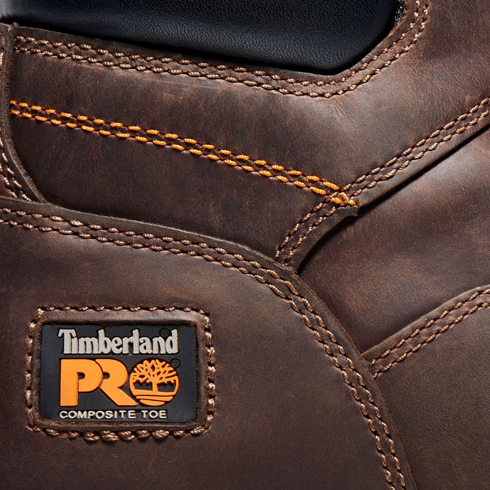 Timberland Mens Work Boots PRO® Workstead 6\" Comp Toe - Brown - India RY5618243